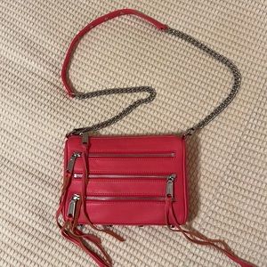 Rebecca Minkoff Moto 3 Zipper Crossbody Coral